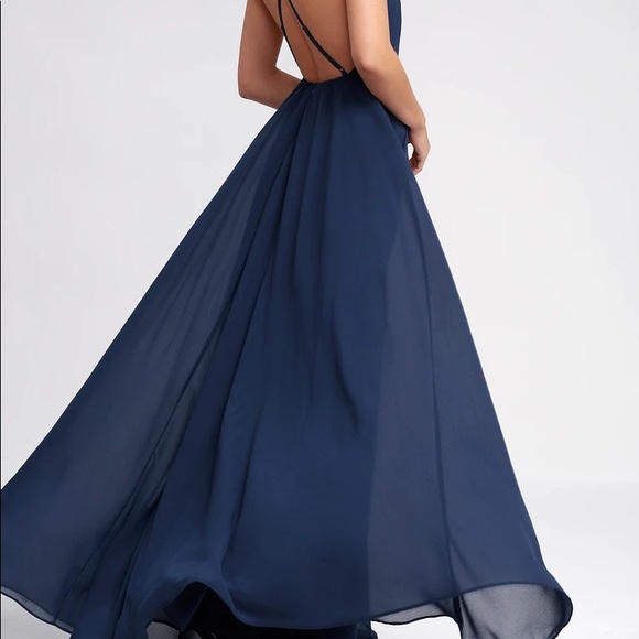 Mythical Kind of Love Navy Blue Maxi Dress - Picture 4 of 8
